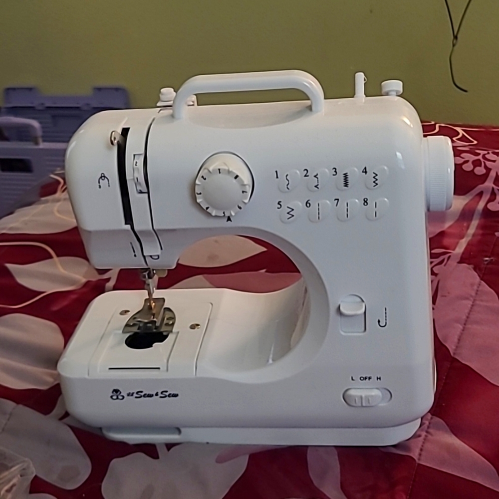 White sewing machine